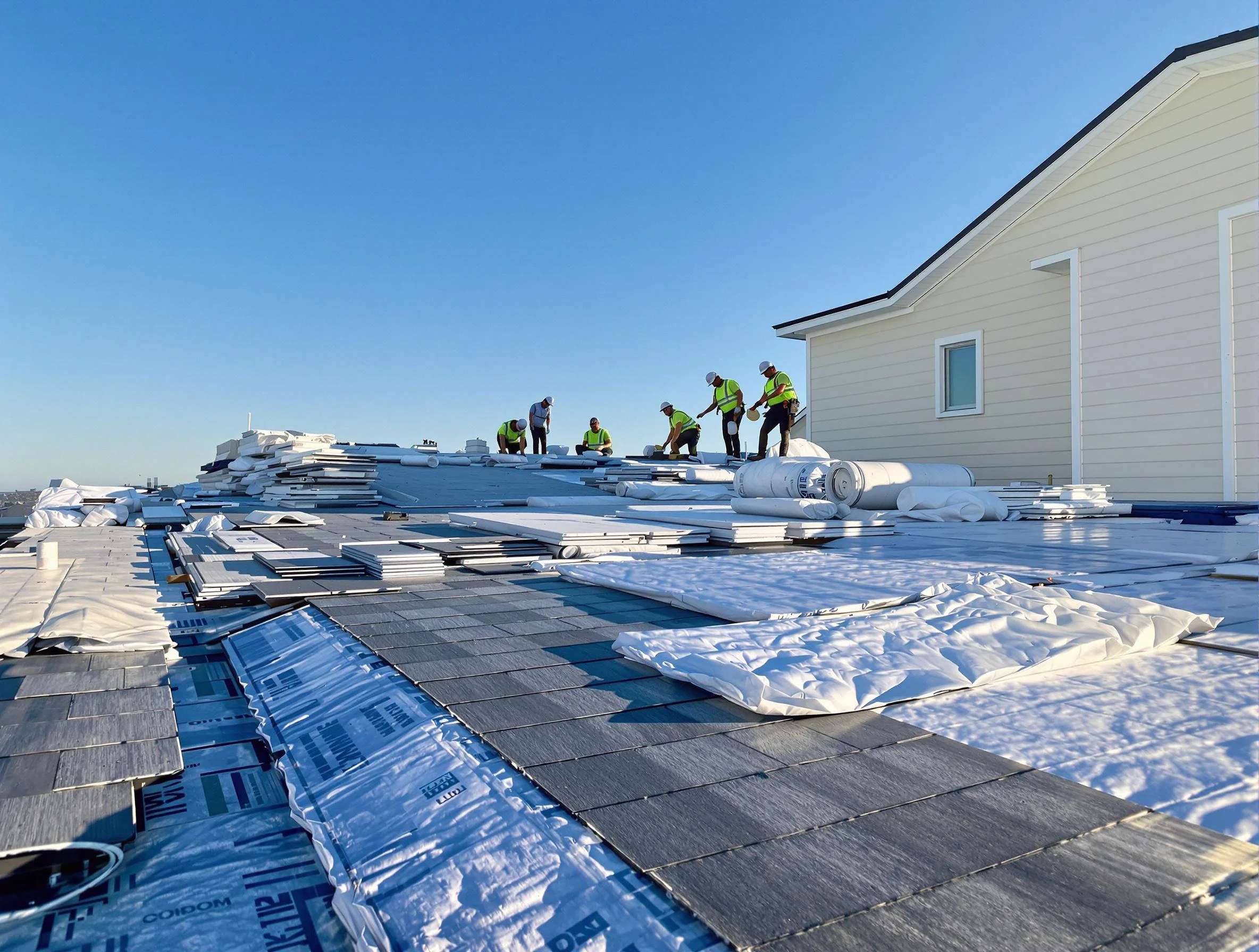 Finished roof installation project by Willoughby Roofing Company in Willoughby, OH